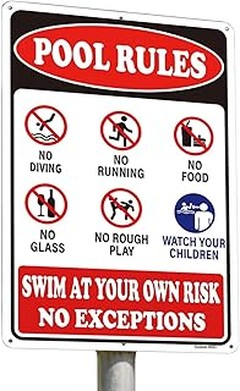 ¿Cuánto cuestan las señales de seguridad para piscina?