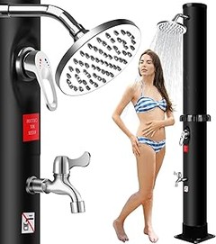 Pros y contras de las duchas solares compactas para tu jardín