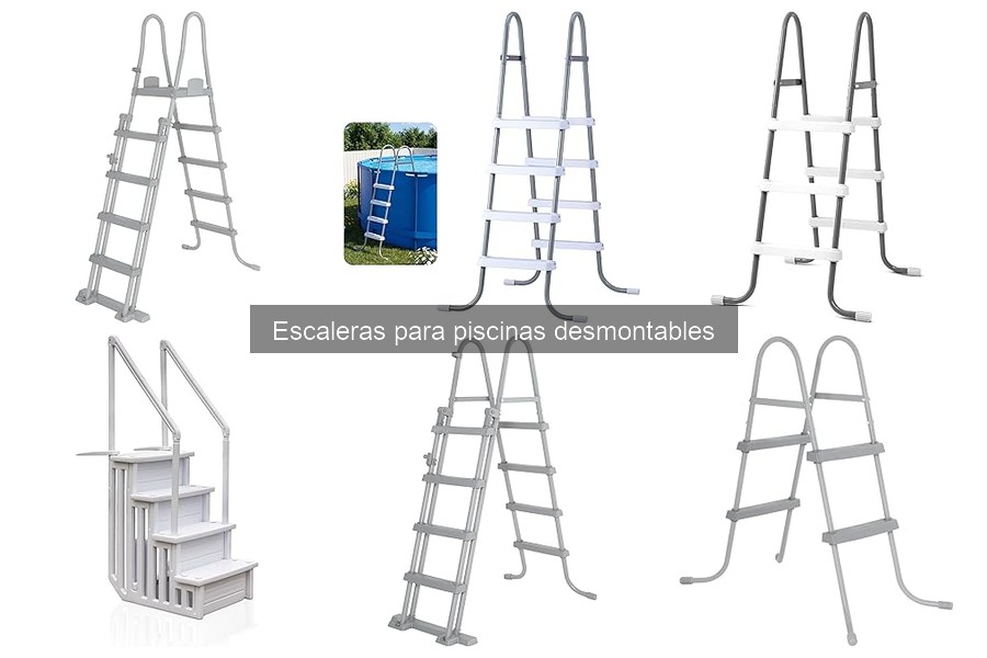 Alternativas a escaleras para piscinas desmontables