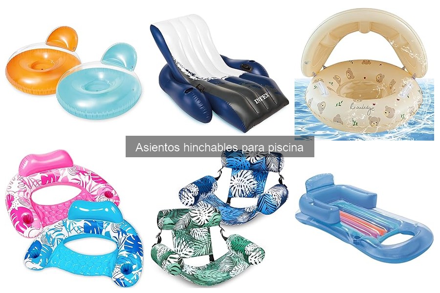 Asientos hinchables para piscina: estilos y tendencias actuales