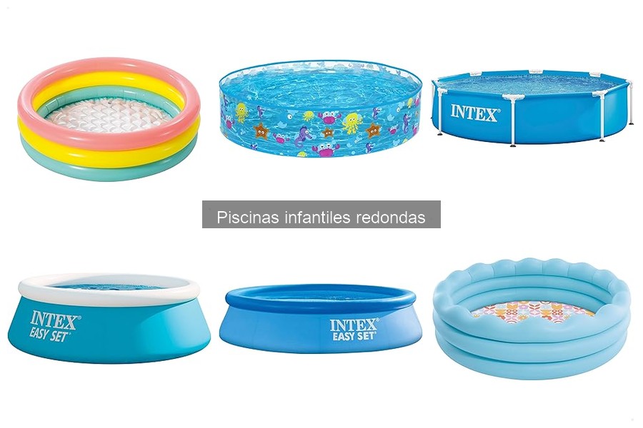 Capacidad de agua en piscinas infantiles redondas