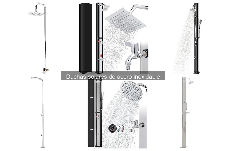 ** Características Clave al Comprar Duchas Solares de Acero Inoxidable