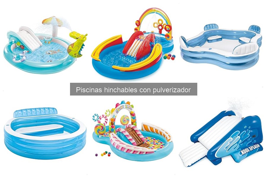 Comparativa de las mejores piscinas hinchables con pulverizador