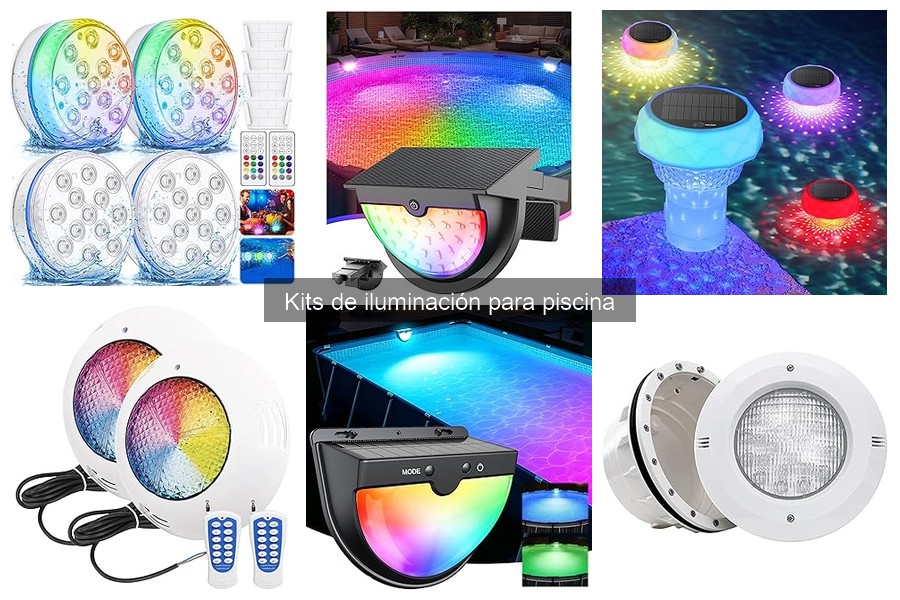 Comparativa de precios de kits de iluminación para piscinas