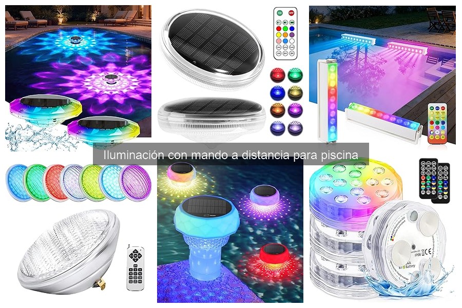 Comparativa: Luces LED piscina con y sin mando a distancia