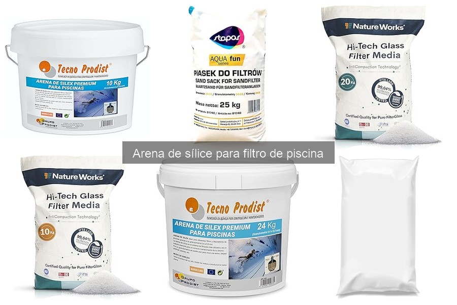 Guía de compra de arena de sílice para piscina