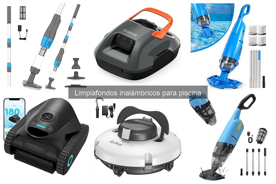 Mantenimiento de limpiafondos inalámbricos para piscina