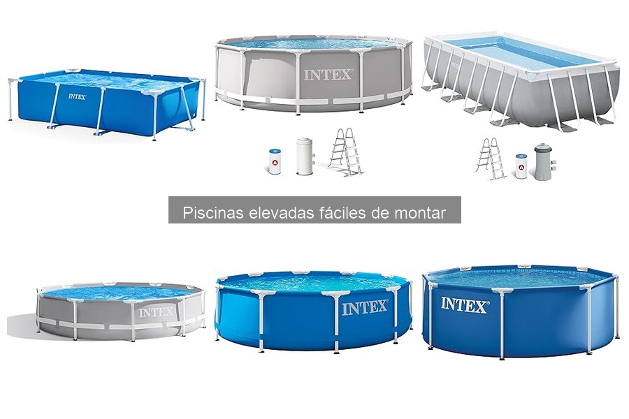 Mantenimiento de piscinas elevadas fáciles de montar