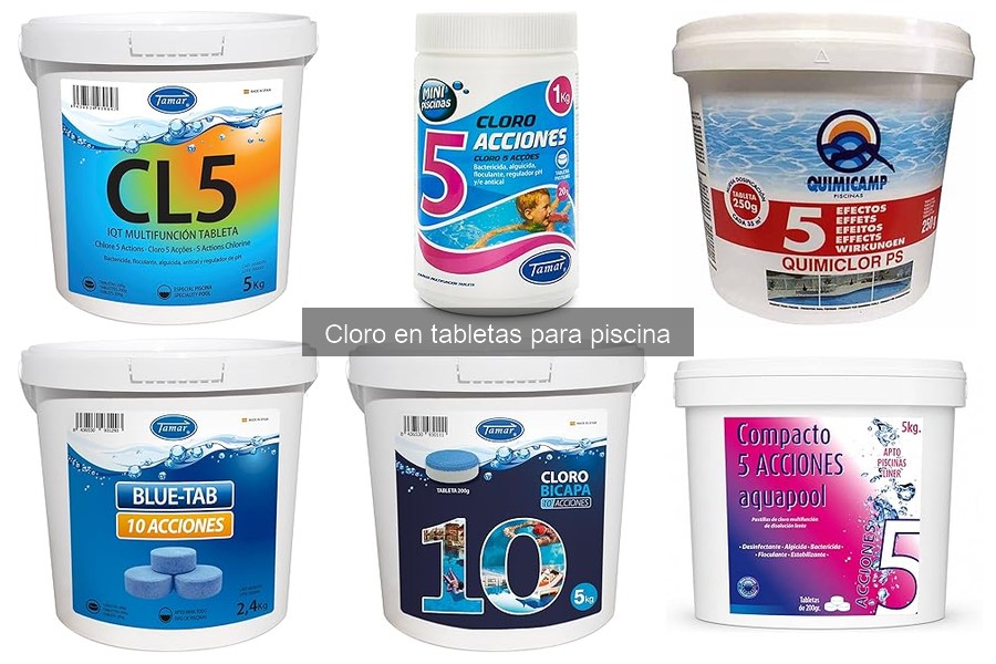 Mejores tabletas de cloro para piscinas en 2023