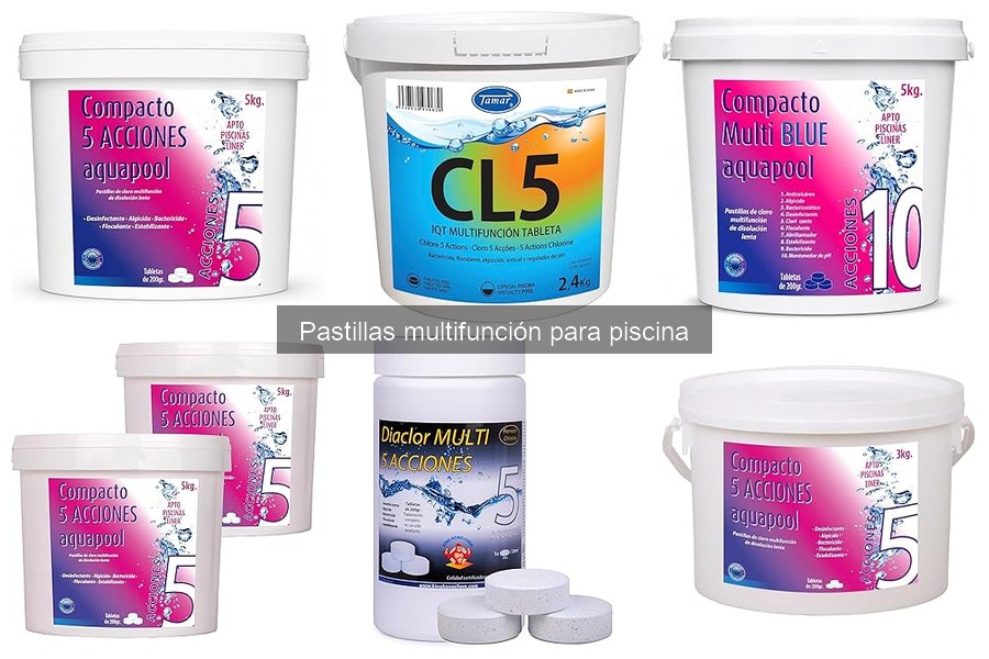 Qué son las pastillas multifunción para piscina y cómo funcionan