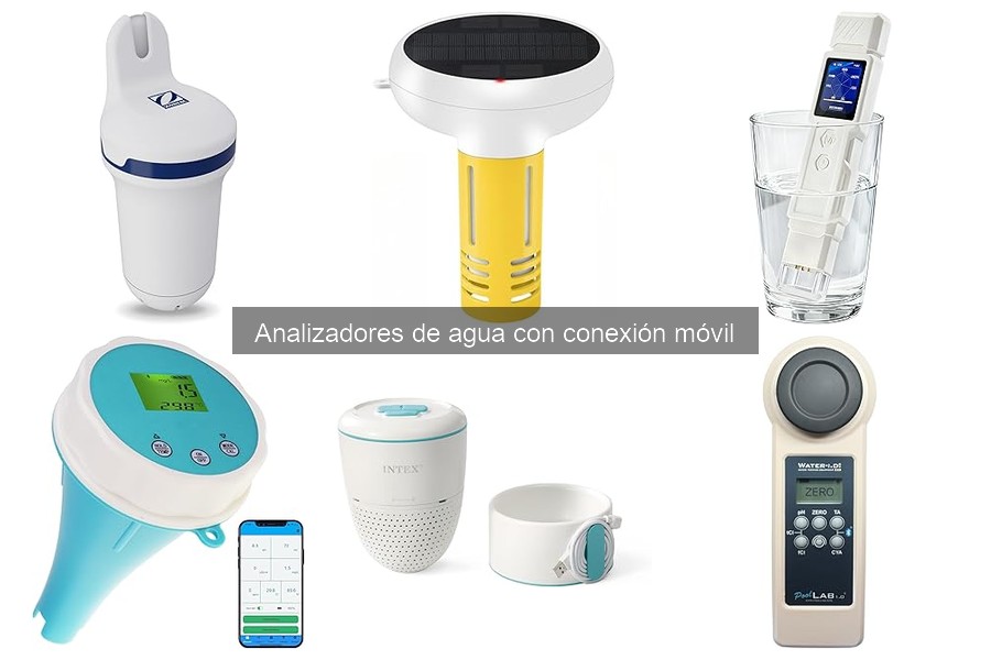Tipos de analizadores de agua con conexión móvil para piscinas