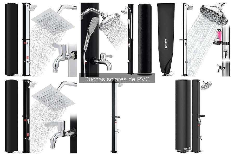 Tipos de duchas solares de PVC: Elige la mejor para ti
