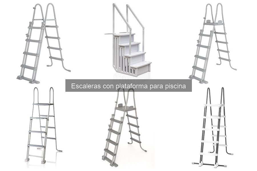 Tipos de escaleras con plataforma para piscina: guía completa