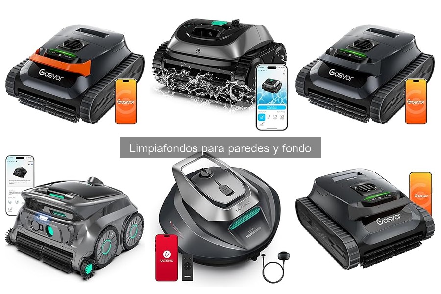 Tipos de limpiafondos para paredes y fondo de piscinas desmontables