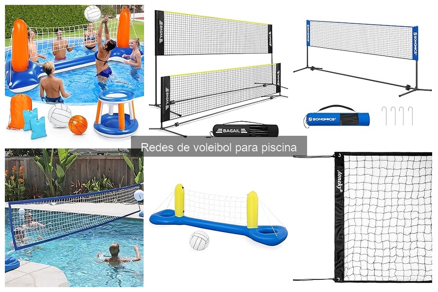 Tipos de redes de voleibol para piscina: guía completa